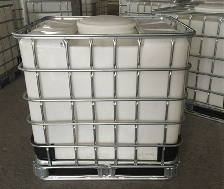 供应深圳ibc镀锌钢架叉车1000l方形白色大开口吨桶