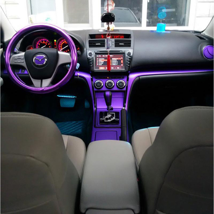 适用于马自达6睿翼改装内饰贴纸 中控台排档位装饰碳纤维汽车贴膜