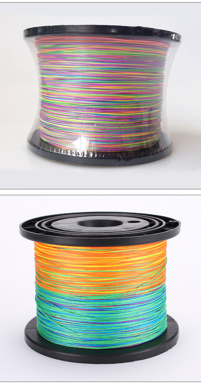 渔线主线pe线 八编500米彩色渔线 厂家批发现货pe线渔具