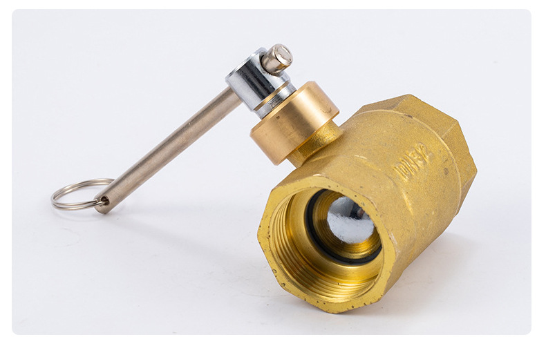 玉环厂家批发双内丝铜锁闭阀门一字型锁闭阀 加厚铜内丝球阀