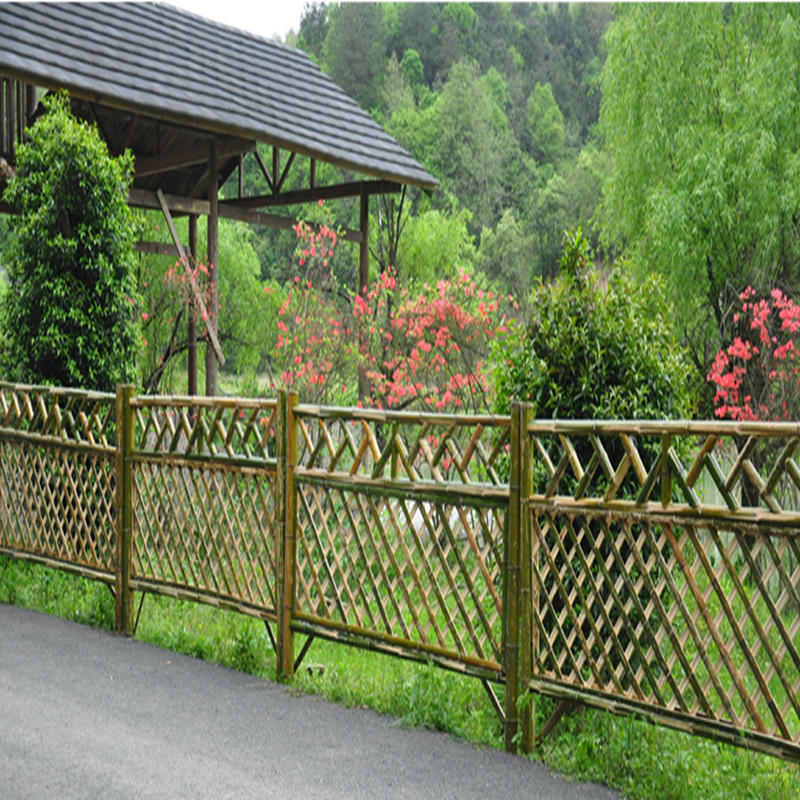 竹篱笆户外花园围栏墙庭院隔断田园栅栏院子阳台装饰护栏屏风上新