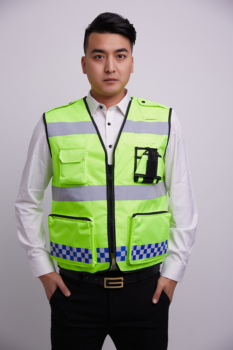 牛津布 反光背心交通路政骑行衣 透气荧光衣服执勤巡逻可定制印字