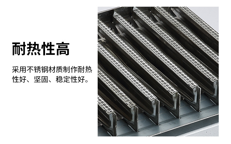 厂家直供不锈钢壁挂炉燃烧器 9排 20.5孔距 火排 燃气壁挂炉火排
