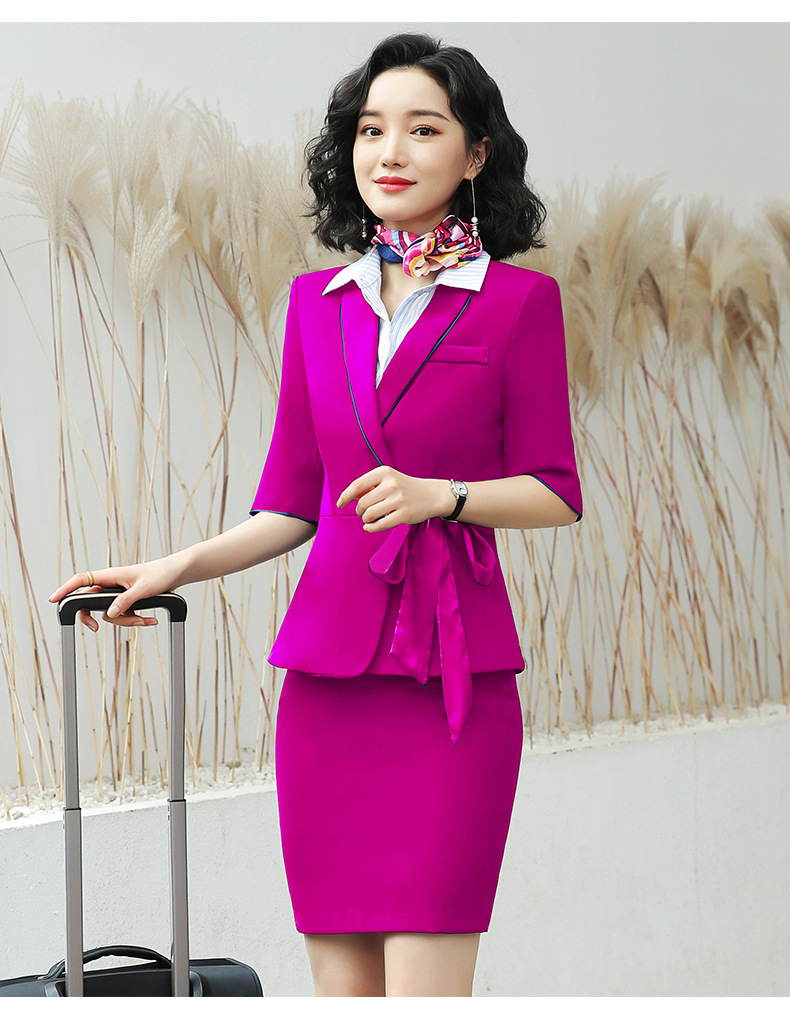 中国机长国航空姐服高档空姐制服职业套装女冬装酒店前台工作服潮