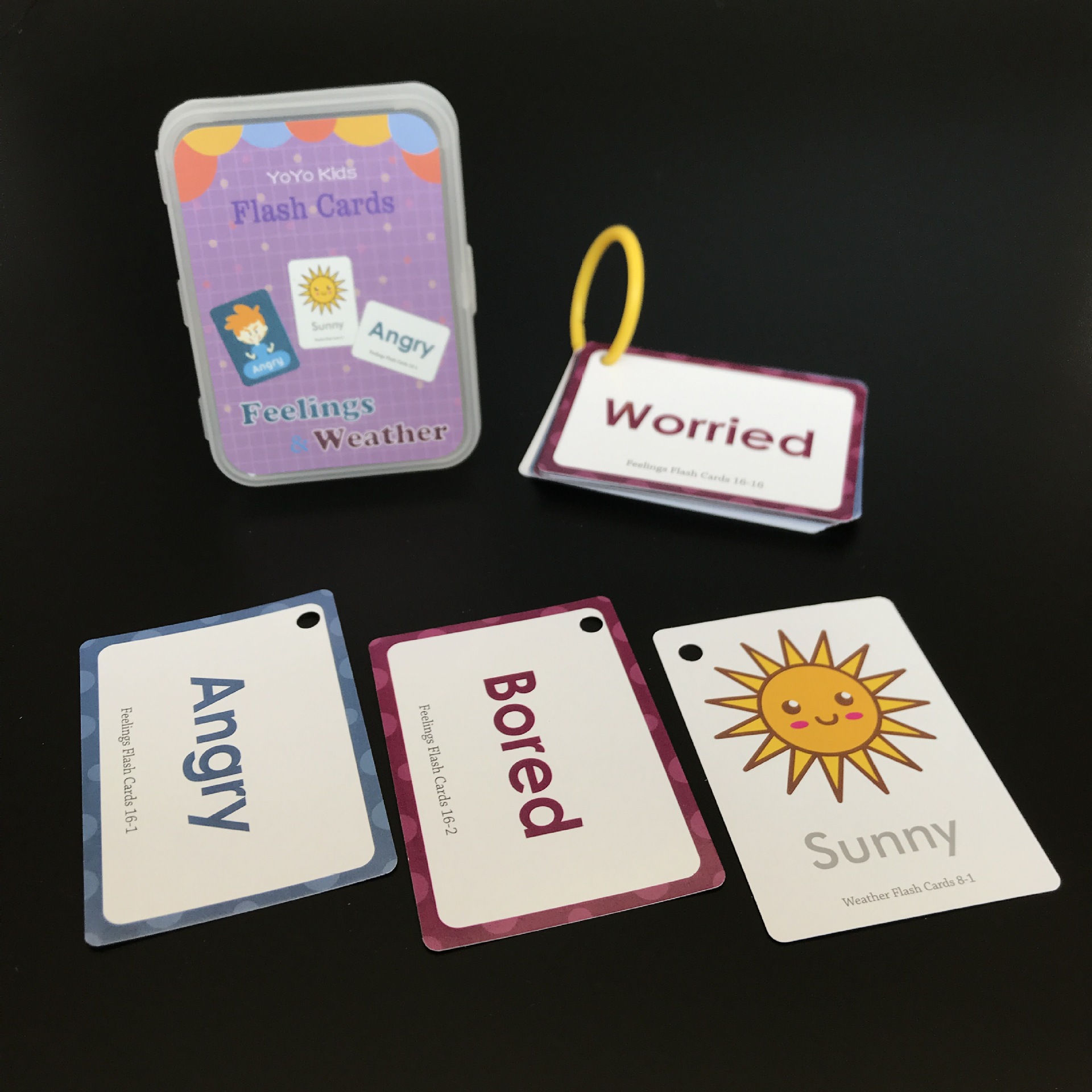 现货跨境儿童早教英语学习闪卡flash cards形状动物颜色水果职业