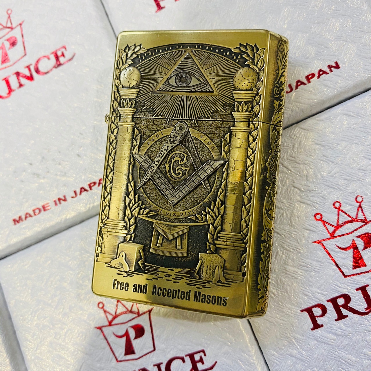 日本prince王子煤油打火机千语创意共济会上帝之眼