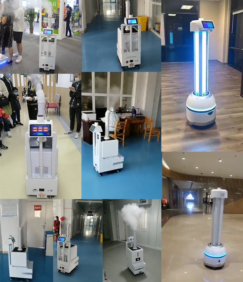 锐曼原厂喷雾防疫消杀机器人医院高铁机场学校室内消毒液喷洒设备