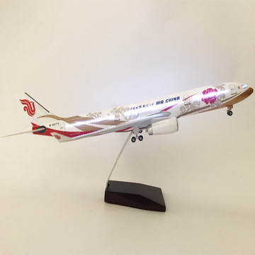 led飞机模型  树脂飞机模型 国航紫金际号330飞机模型 合金飞机
