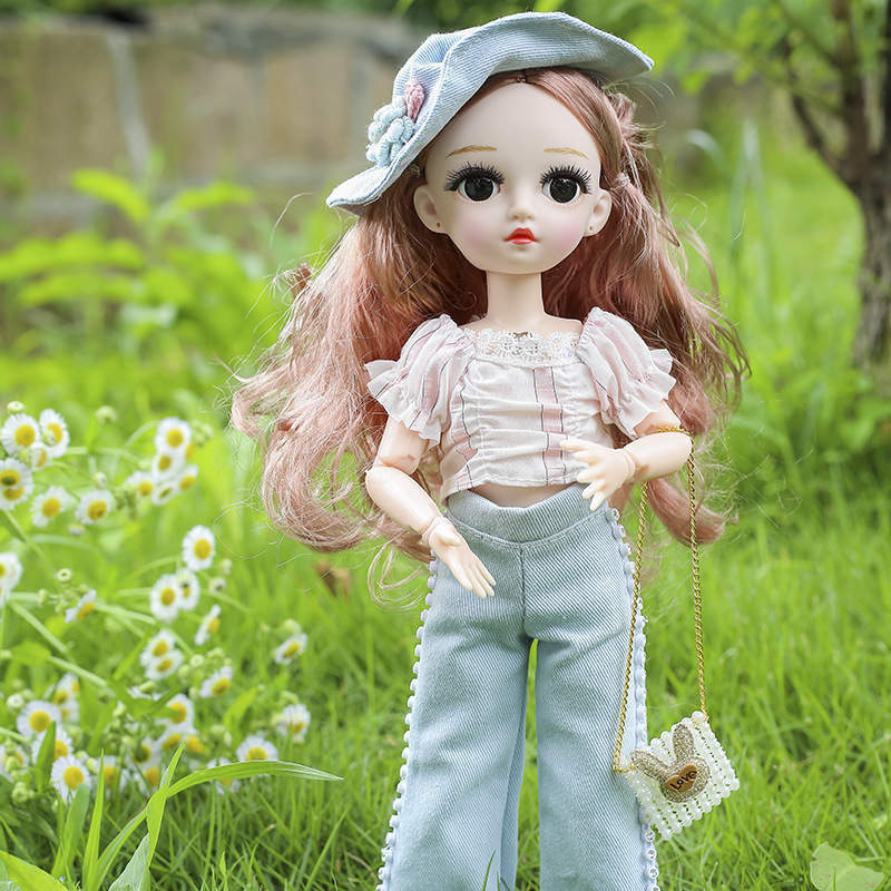 缪莉30cm时尚可换装洋娃娃搪胶公仔儿童暑假玩具小女孩过生日礼物