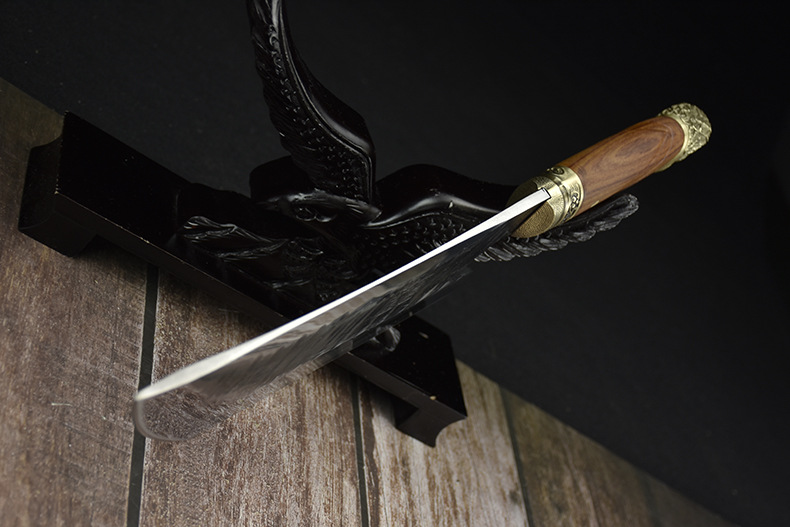 砍骨刀砍猪脚剁斩骨头刀龙泉手工锻打2斤重厨房家用菜刀鬼手作刀