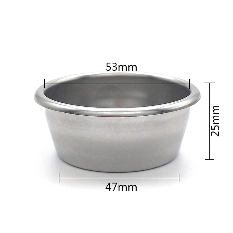 Machine Double Cup 2 Cup Strainer Porous Non-Pressure American Stainless Steel Single Layer Powder Tank Powder Bowl