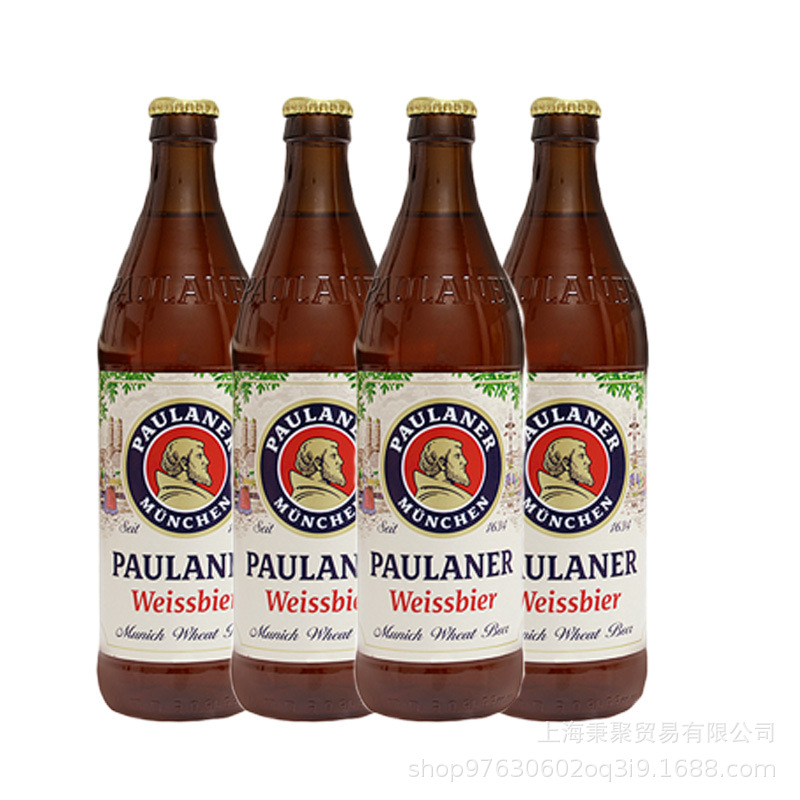 德国进口柏龙白保拉纳白啤酒 宝莱纳小麦瓶装啤酒500ml*20瓶