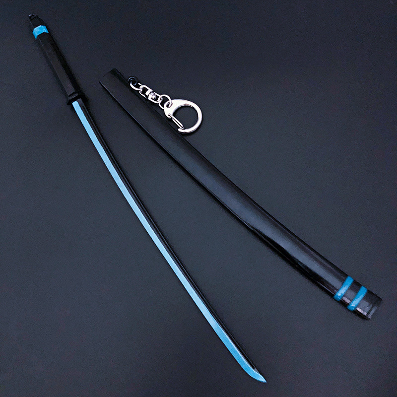 游戏周边橘右京修罗一刀皮肤武器模型金属鞘剑未开刃摆件玩具