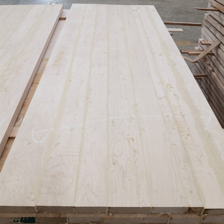 厂家产销 枫木直拼板 指接板 实木大板材规格料可定制