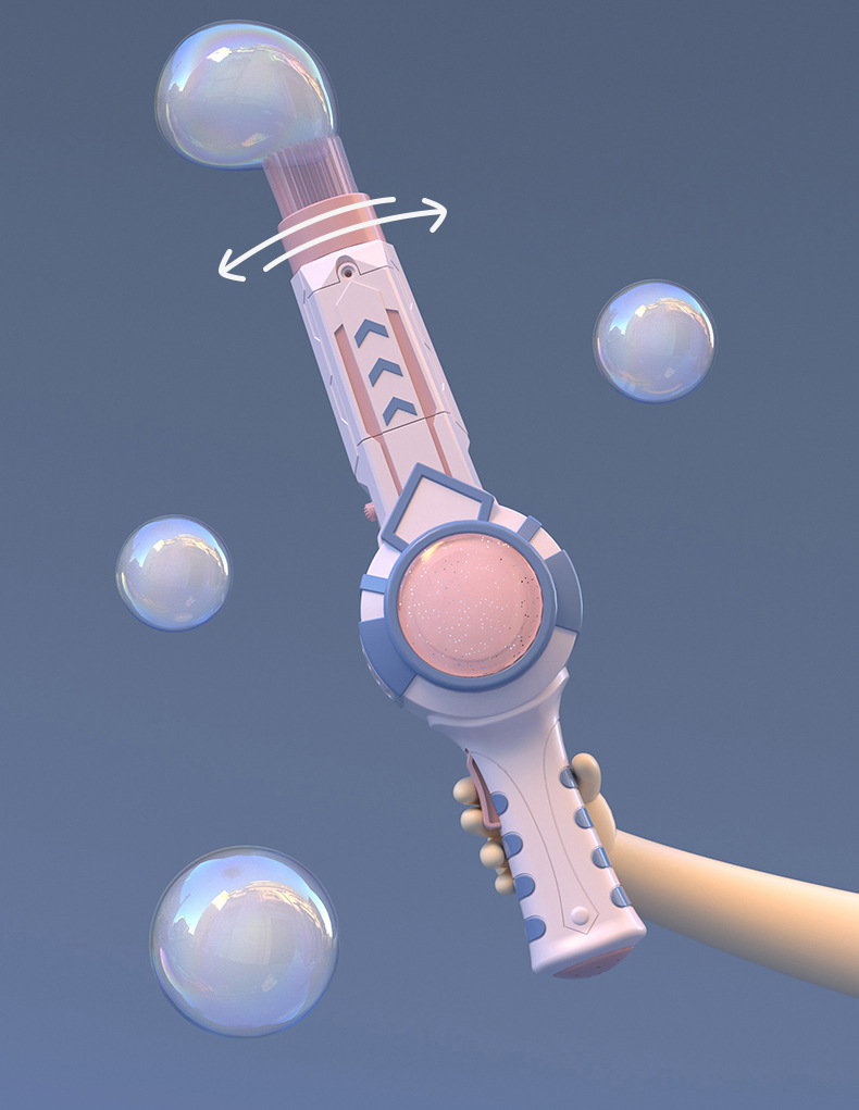 包邮网红电动泡泡枪泡泡玩具户外自动泡泡机大泡泡弹力烟雾泡泡棒