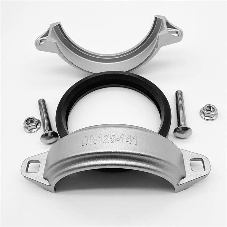 厂家供应拷贝林dn125-141 沟槽式卡箍 哈夫接头