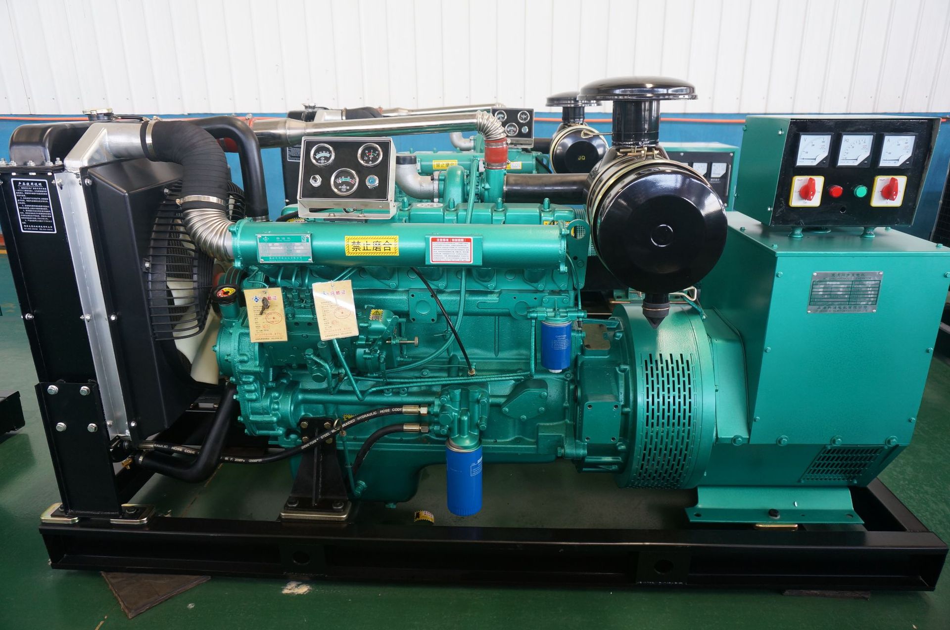 柴油发电机组全自动静音三相380v发电机养殖场学校超市应急电源