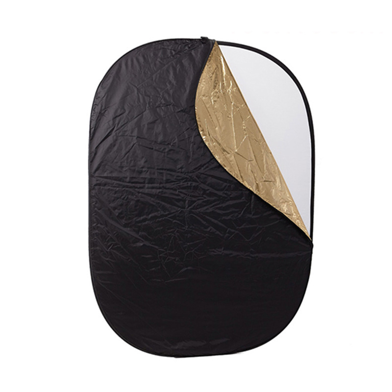 包装:黑色牛津袋尺寸:120*180cm产品名称:五合一反光板 (金 银 黑  白