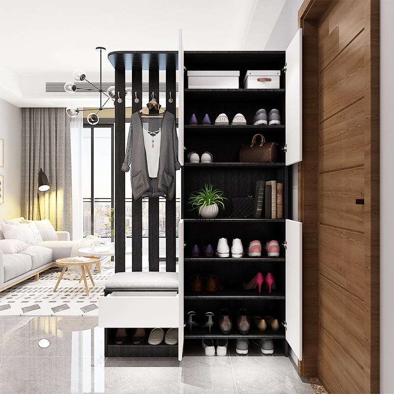 进门屏风隔断客厅玄关柜现代简约北欧鞋柜间厅柜置物架玄关隔断柜