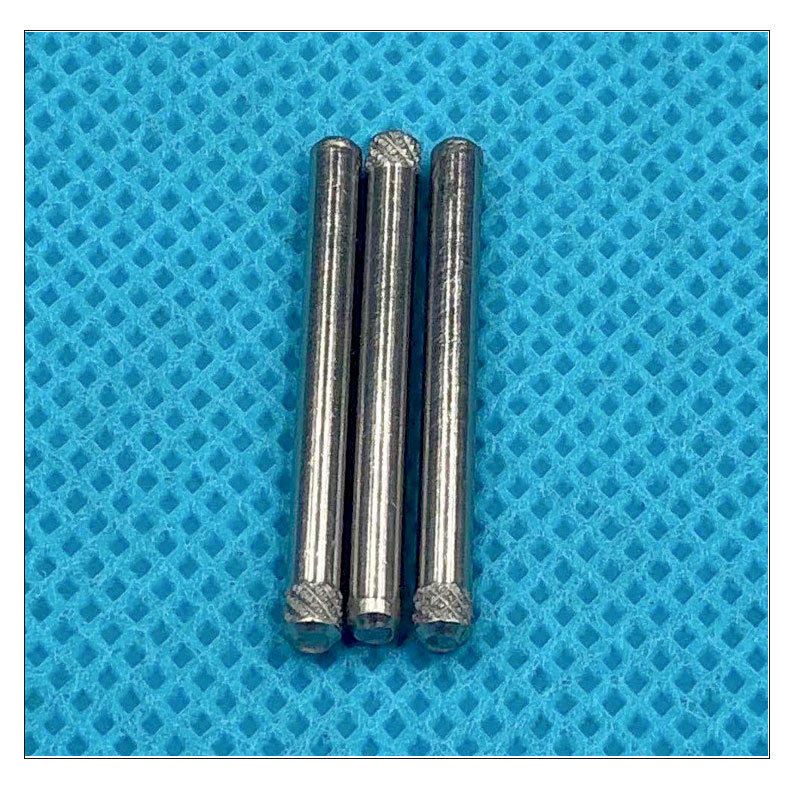 厂家生产定做不锈钢单头双头滚花轴滚花销钉滚花圆柱销玩具车轴