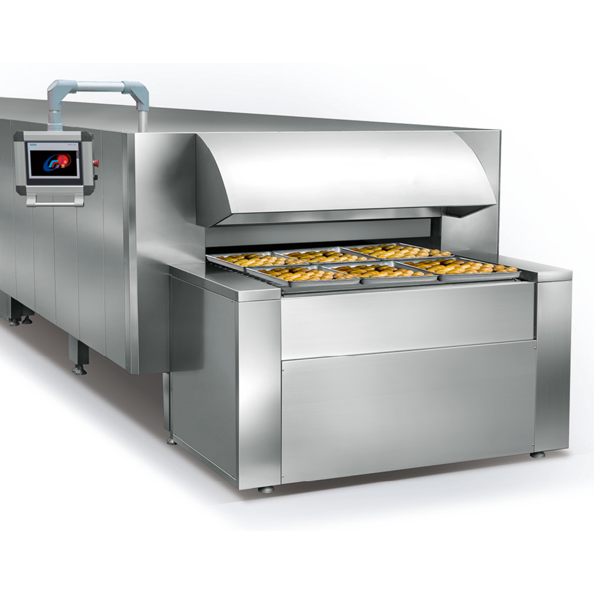 厂家直供食品烘干隧道炉 隧道式烘箱 大型月饼面包蛋糕烘焙设备