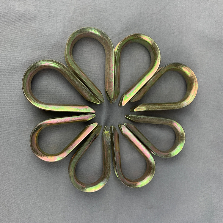 通信镀锌鸡心环 3股5股 电线杆通讯架空工程衬环 钢丝绳套环索具