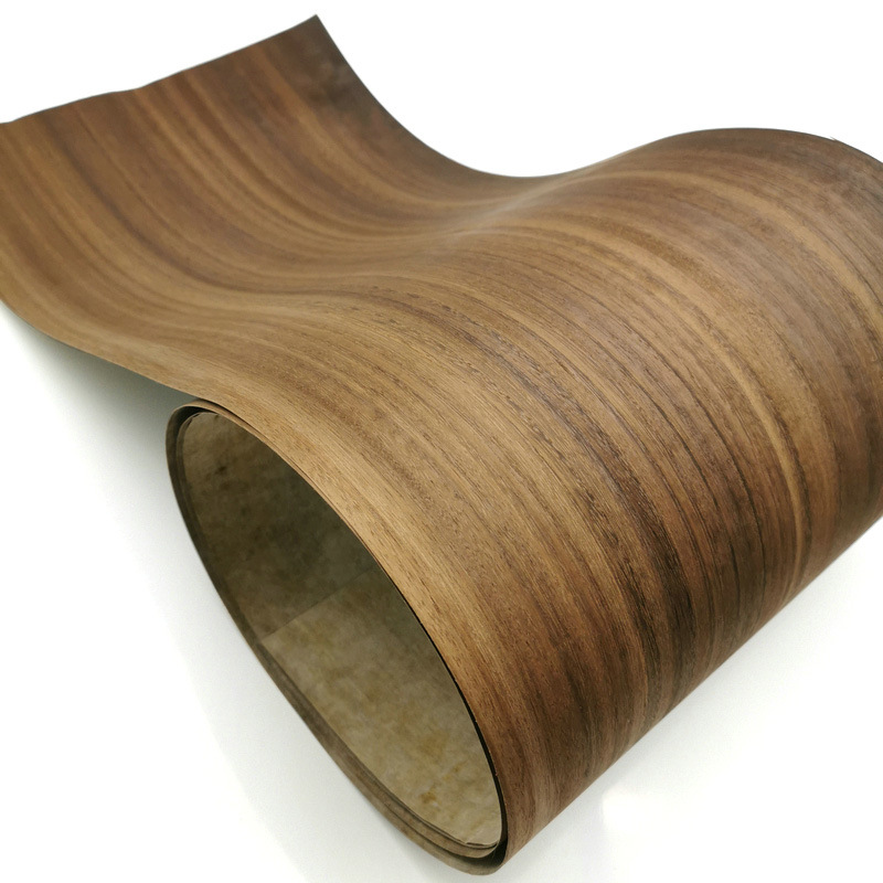 大量生产供应染色烟熏尤加利 无纺布木皮特色实木贴面面板批发