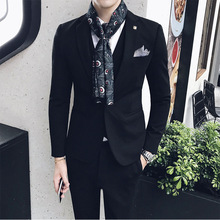 Jacket+veSt+PantS Men SuitS Male Wedding BuSineSS Party Suit