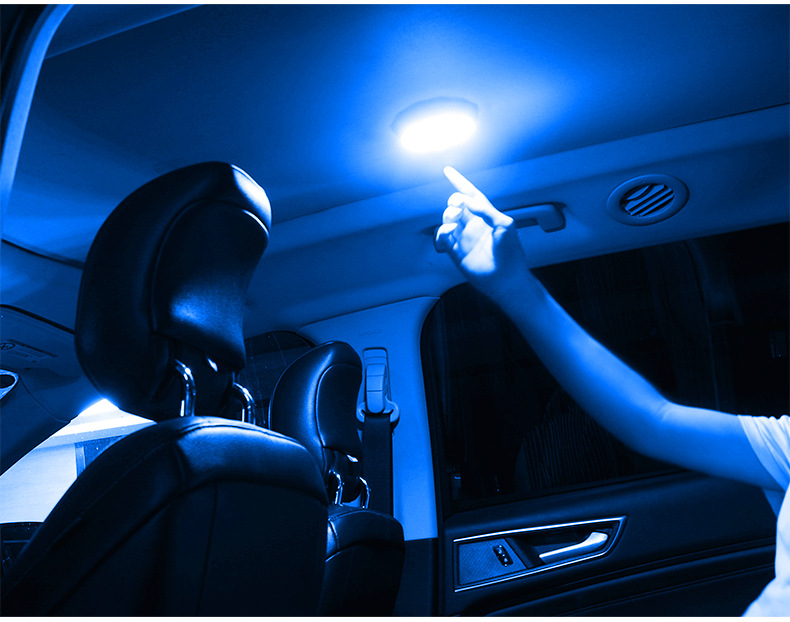 汽车阅读灯led车内照明灯后备箱灯车载吸顶室内装饰dj七彩氛围灯