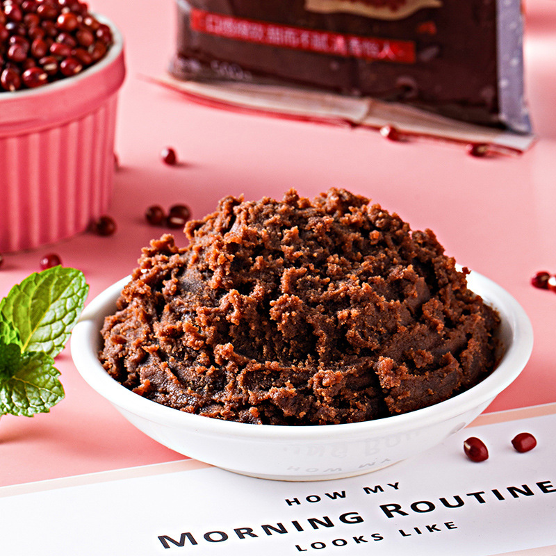 古起红豆沙馅料500g油性袋装月饼蛋黄酥豆沙包驴打滚面包原料