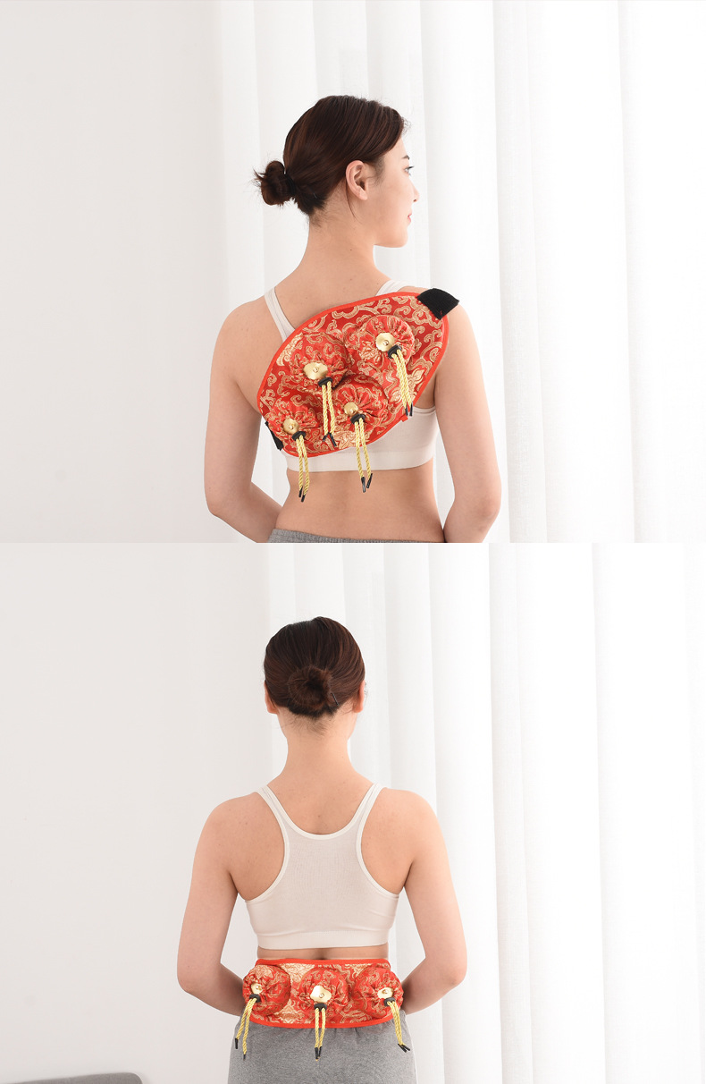 批发定制艾灸服 艾灸衣布套 单联双联三联四联随身灸衣不含灸盒