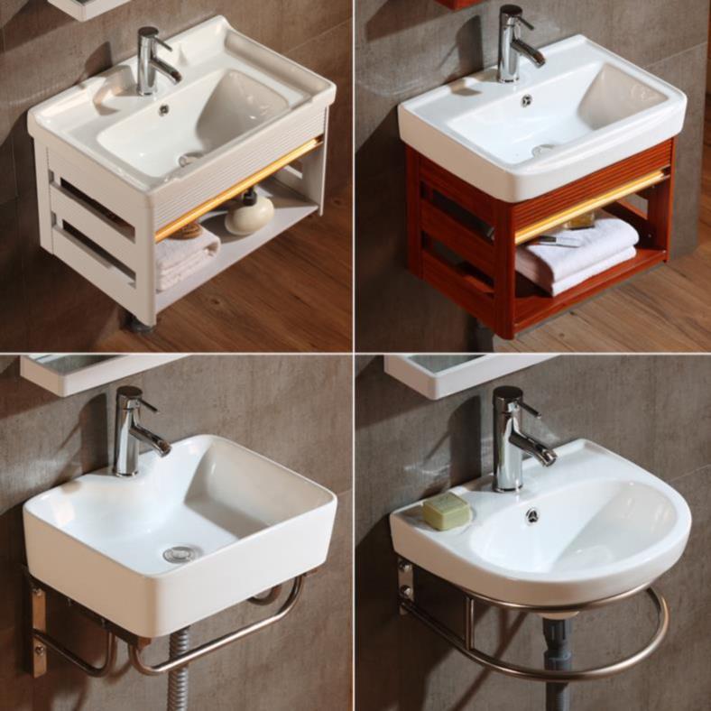 墙上洗手面盆架台上盆北欧风黑白简约欧式挂墙式方便组合小型艺术