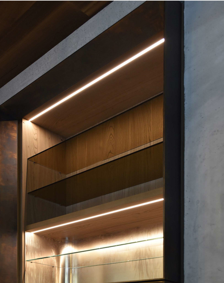 led灯槽线条灯嵌入式铝槽灯室内吊顶过道造型线性灯无主灯u型灯条