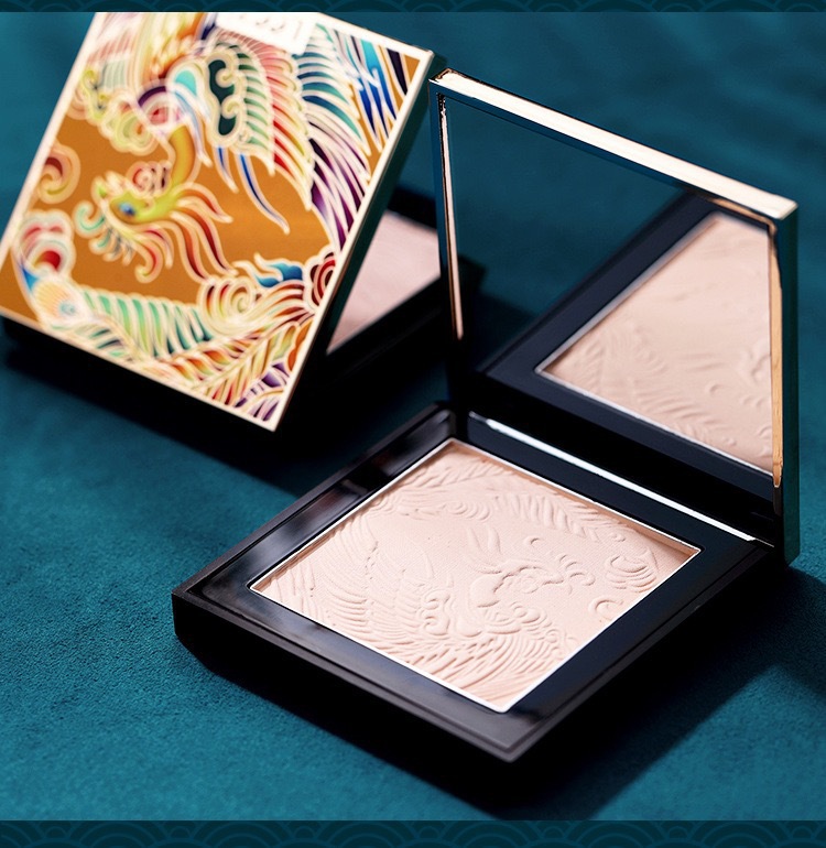 中国风彩妆控油定妆粉饼持久遮瑕白皙不脱妆防水保湿裸妆粉饼采购价格