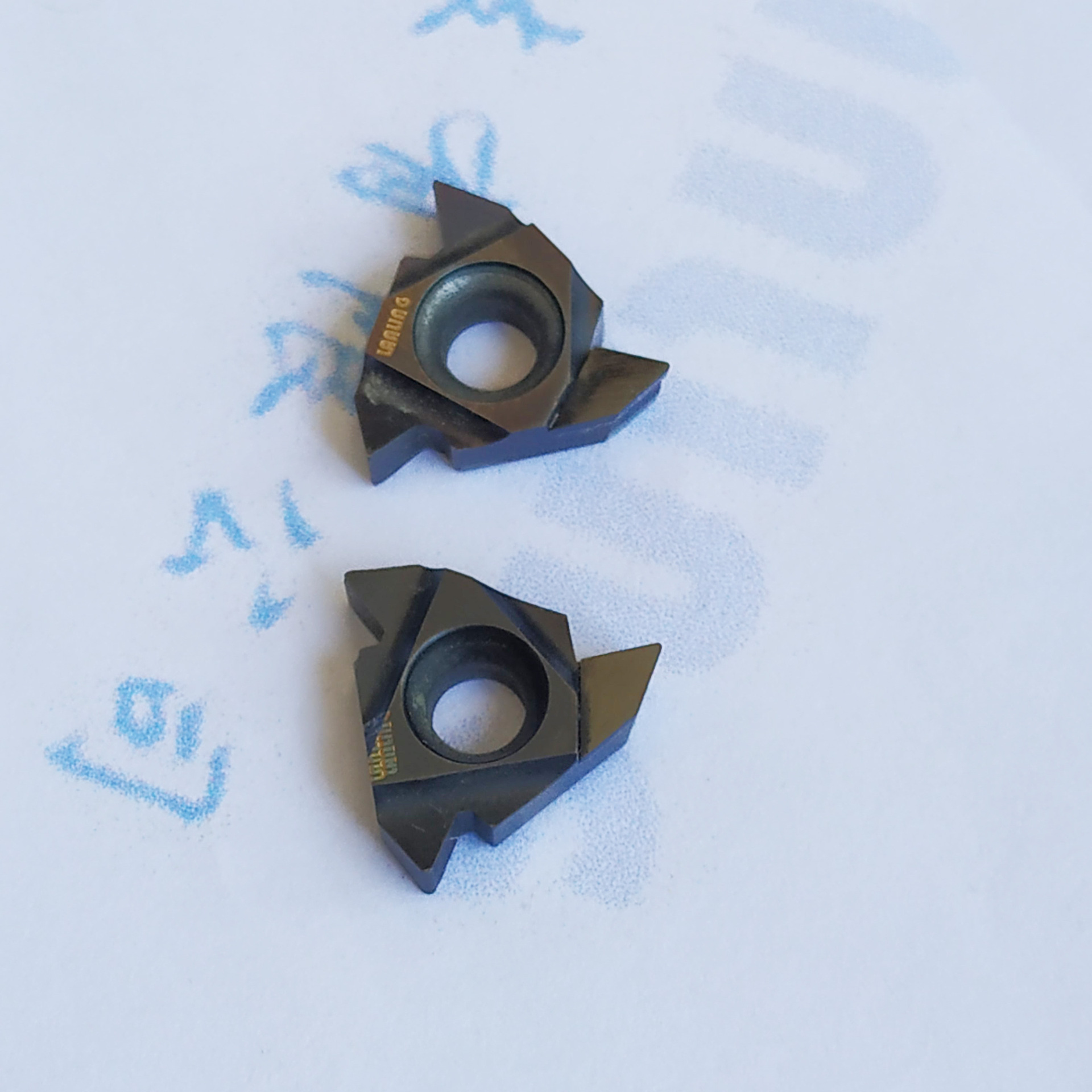 供应金刚石内螺纹刀片 pcd内螺纹刀片 通用60° 螺纹刀片