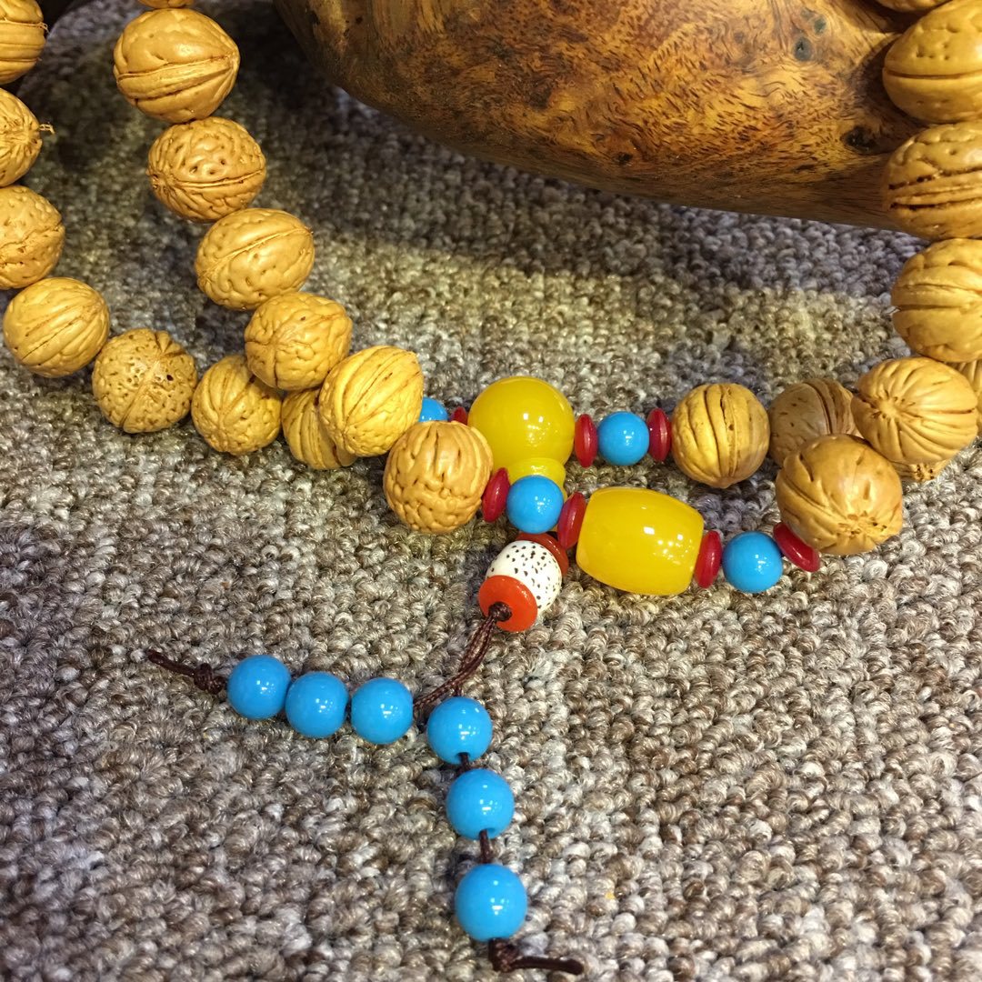 直播带货货源福利小桃核蟠桃菩提子配饰原籽时尚佛珠手串手链