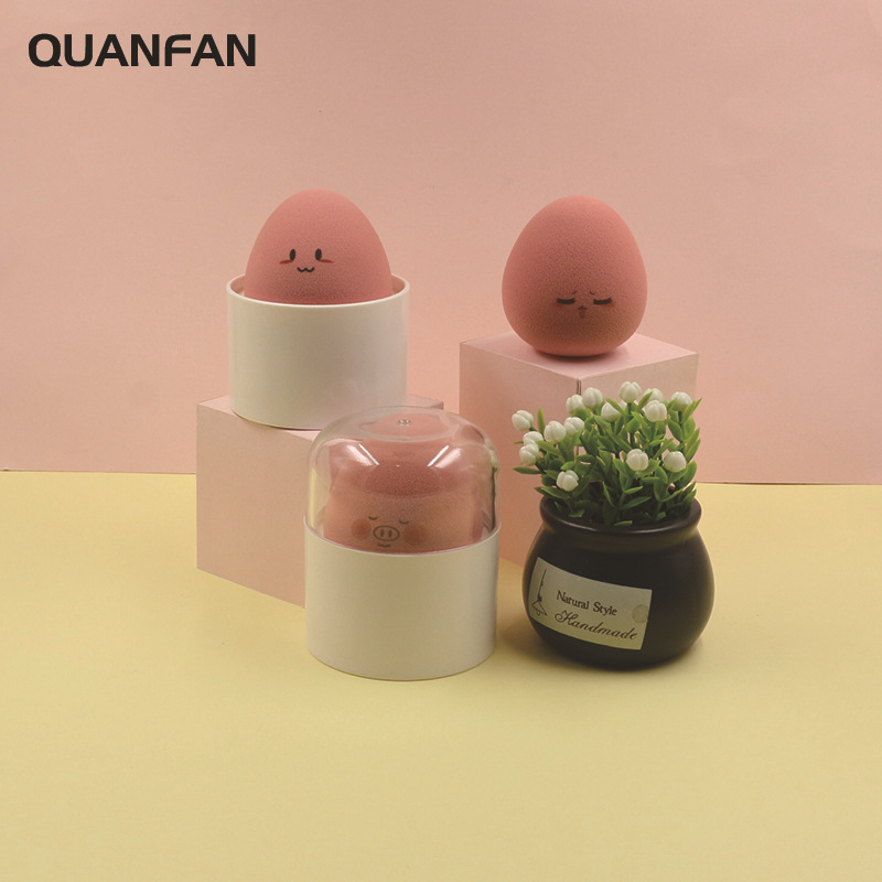 quanfan/全帆美妆蛋密桃非乳胶泡水大粉色水密桃太空仓收纳彩妆蛋