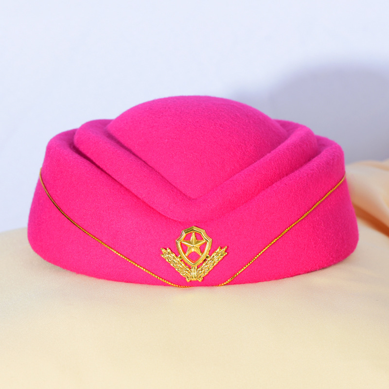 南航正品空姐帽定做空姐帽子学生军鼓队帽乐队演出帽礼仪帽酒店帽