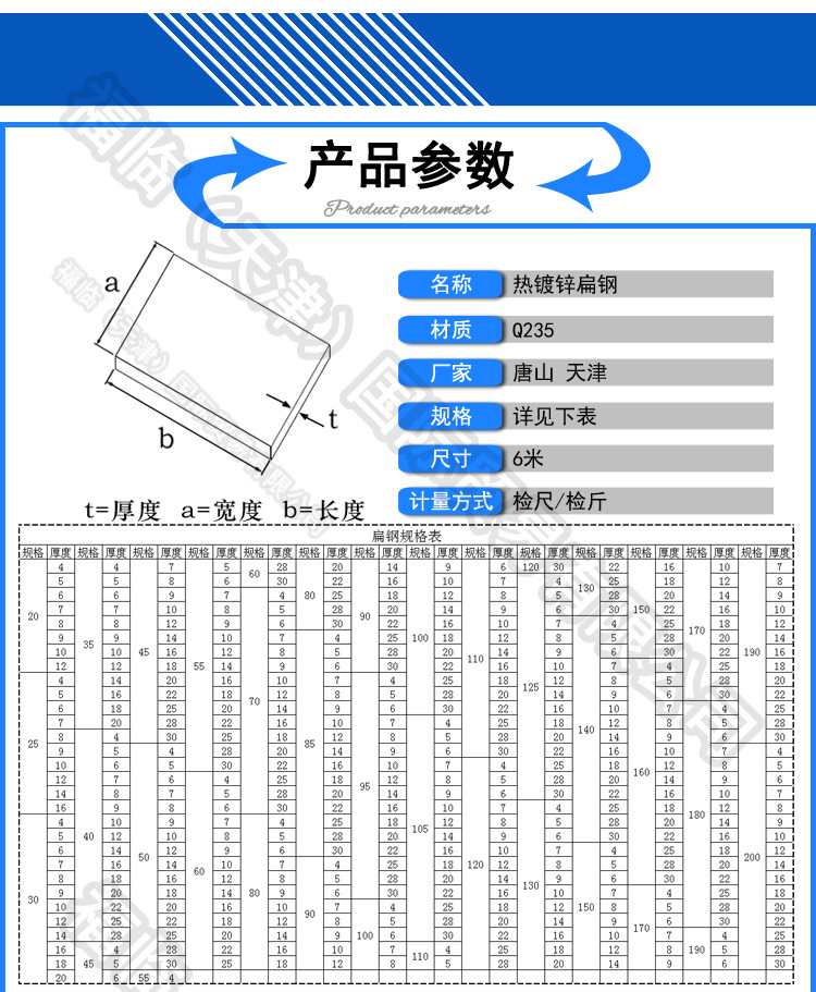 现货供应 q345c扁钢 热轧扁钢 镀锌扁钢 合金扁钢 可切割加工-五阿哥