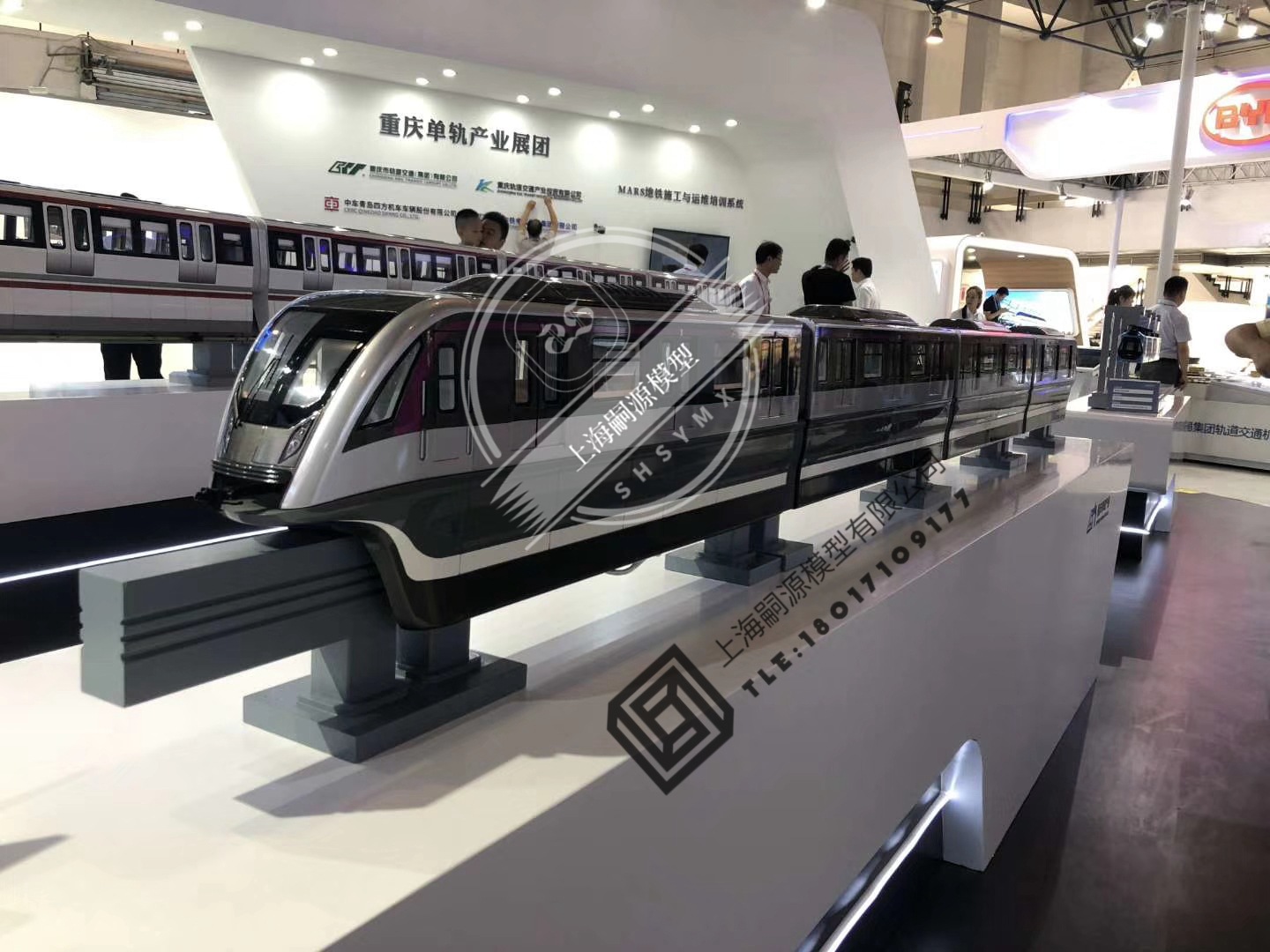 大比例仿真模型 1:15地铁 云轨 有轨电车模型 展览展示模型