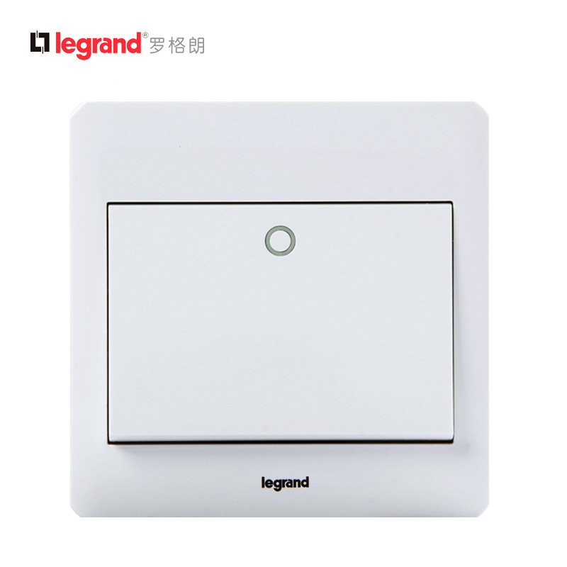 罗格朗tcl开关插座面板86型二三插5五孔双控家用墙壁电源明装开关