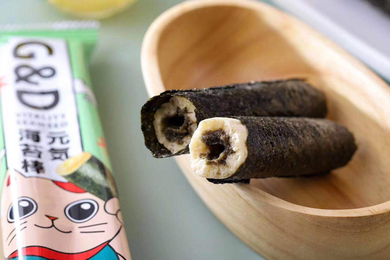 高点元气海苔棒84g(6支入) 婚庆送礼儿童休闲零食即食海苔米果