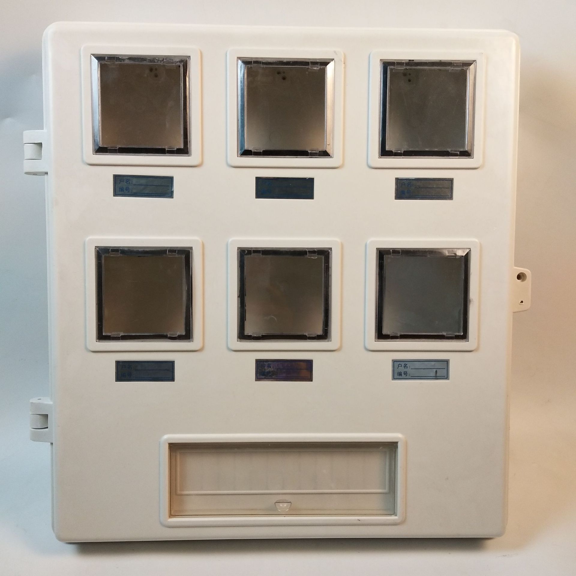 玻璃钢单相电表箱 带开关盒3户机械电表箱 塑钢电子式低压配电箱