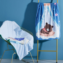 豆豆毯儿婴宝宝幼儿园午睡小被子新生儿抱被儿童毛毯图案可选盖毯