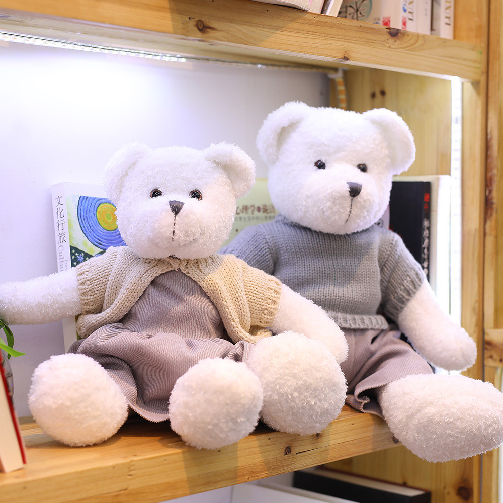 玩具公仔毕业印logo纪念礼品学士服小熊玩偶批发毛绒玩具泰迪抱心熊