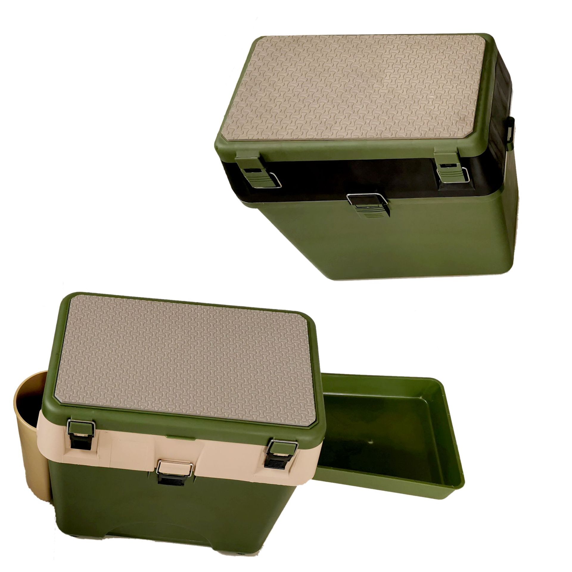 跨境路亚海钓盒三层背带鱼饵钓箱钓鱼大容量路亚配件