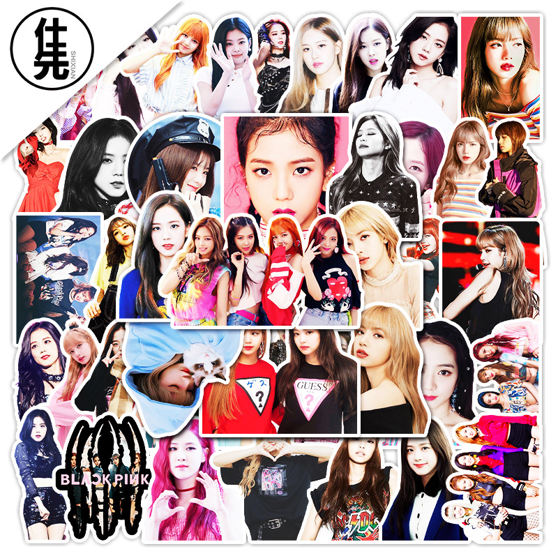 52张blackpink女团明星周边行李箱滑板车笔记本电脑