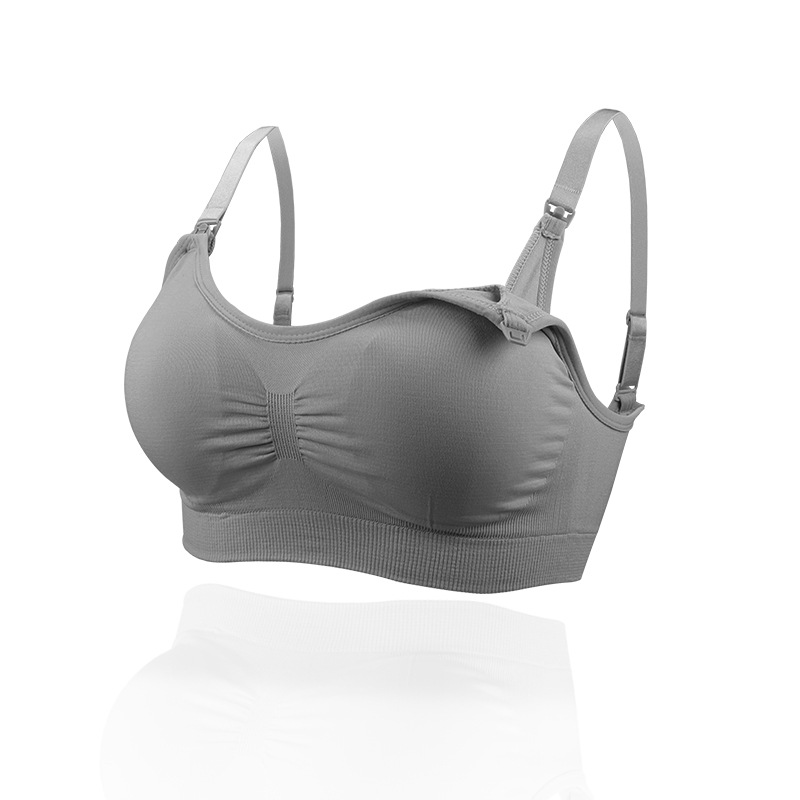 Front Buckle Seamless Nursing Bra Push-up Thin Comfortable Nursing Bra Underwear for Pregnant Women without Steel Ring