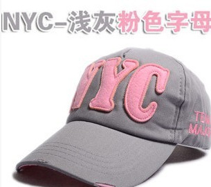 2016 New South Korea NYC Baseball Cap Peaked Cap Men's and Women's Hats Wholesale Couple Same Style Spring and Summer Sun Hat