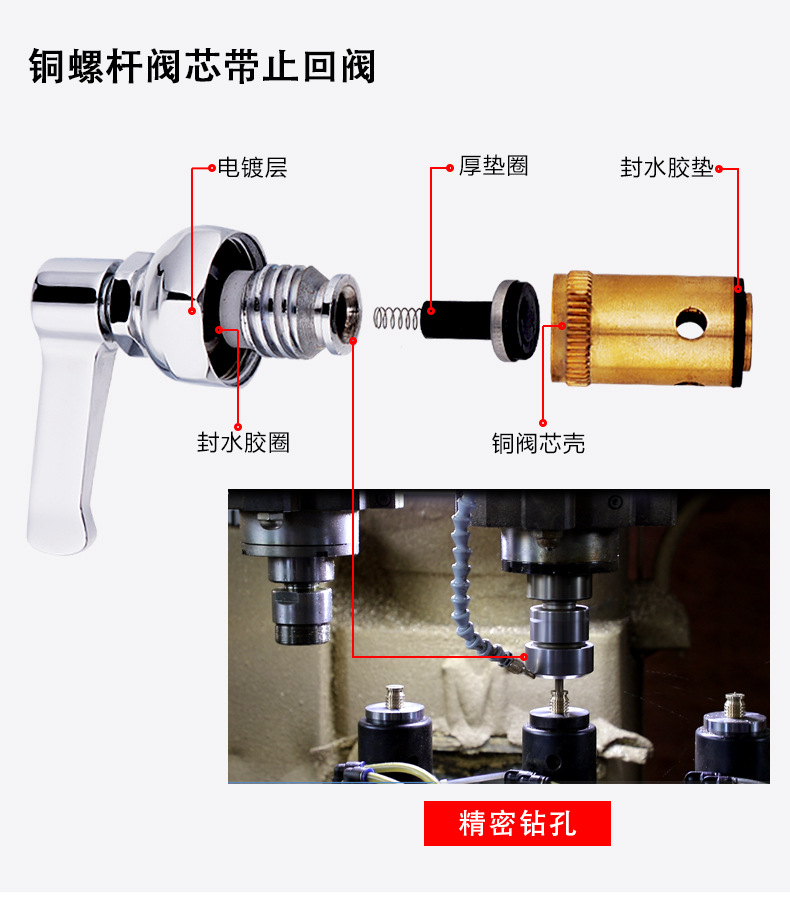 Kitchen Cross-Border Faucet Foreign Trade Kitchen Wall Hot and Cold Sink Star Basin High Pressure Cross-Border Faucet Wholesale Water Tap